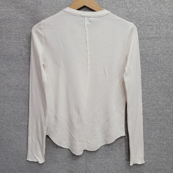 EVEREVE LONG SLEEVE WAFFLE KNIT THERMAL TOP, SIZE XS - Picture 3 of 7